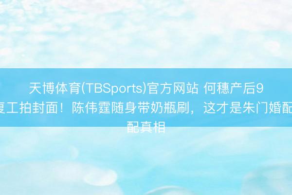 天博体育(TBSports)官方网站 何穗产后90天复工拍封面！陈伟霆随身带奶瓶刷，这才是朱门婚配真相