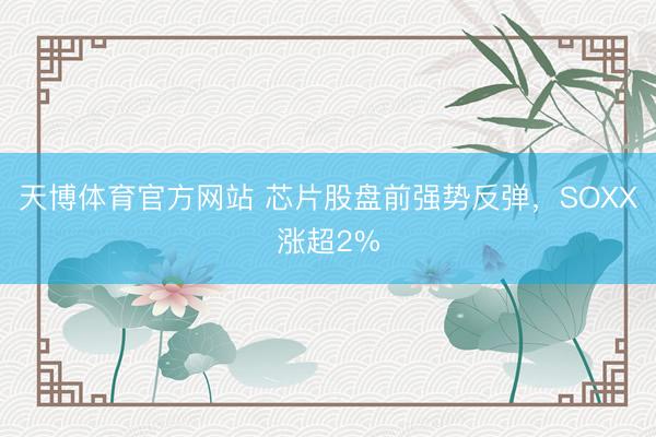 天博体育官方网站 芯片股盘前强势反弹，SOXX涨超2%