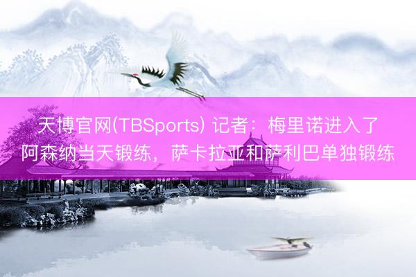 天博官网(TBSports) 记者：梅里诺进入了阿森纳当天锻练，萨卡拉亚和萨利巴单独锻练