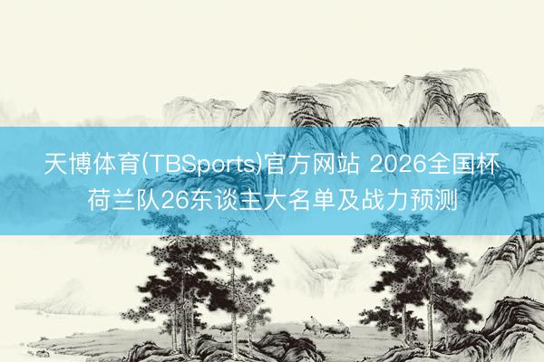 天博体育(TBSports)官方网站 2026全国杯荷兰队26东谈主大名单及战力预测